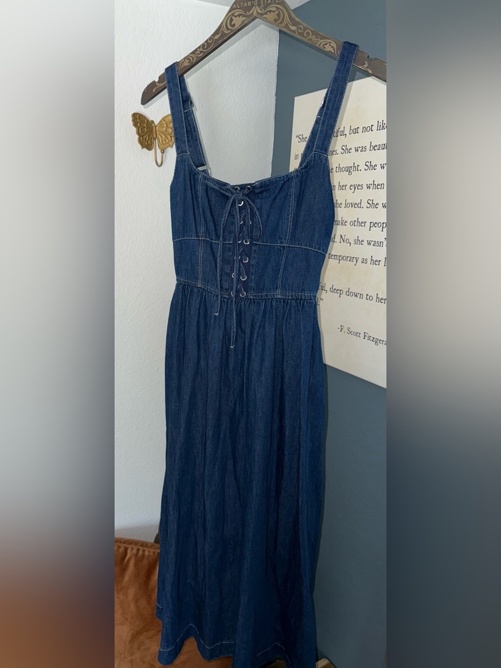 Altar’d State Maxi Denim Dress - Picture 2 of 14